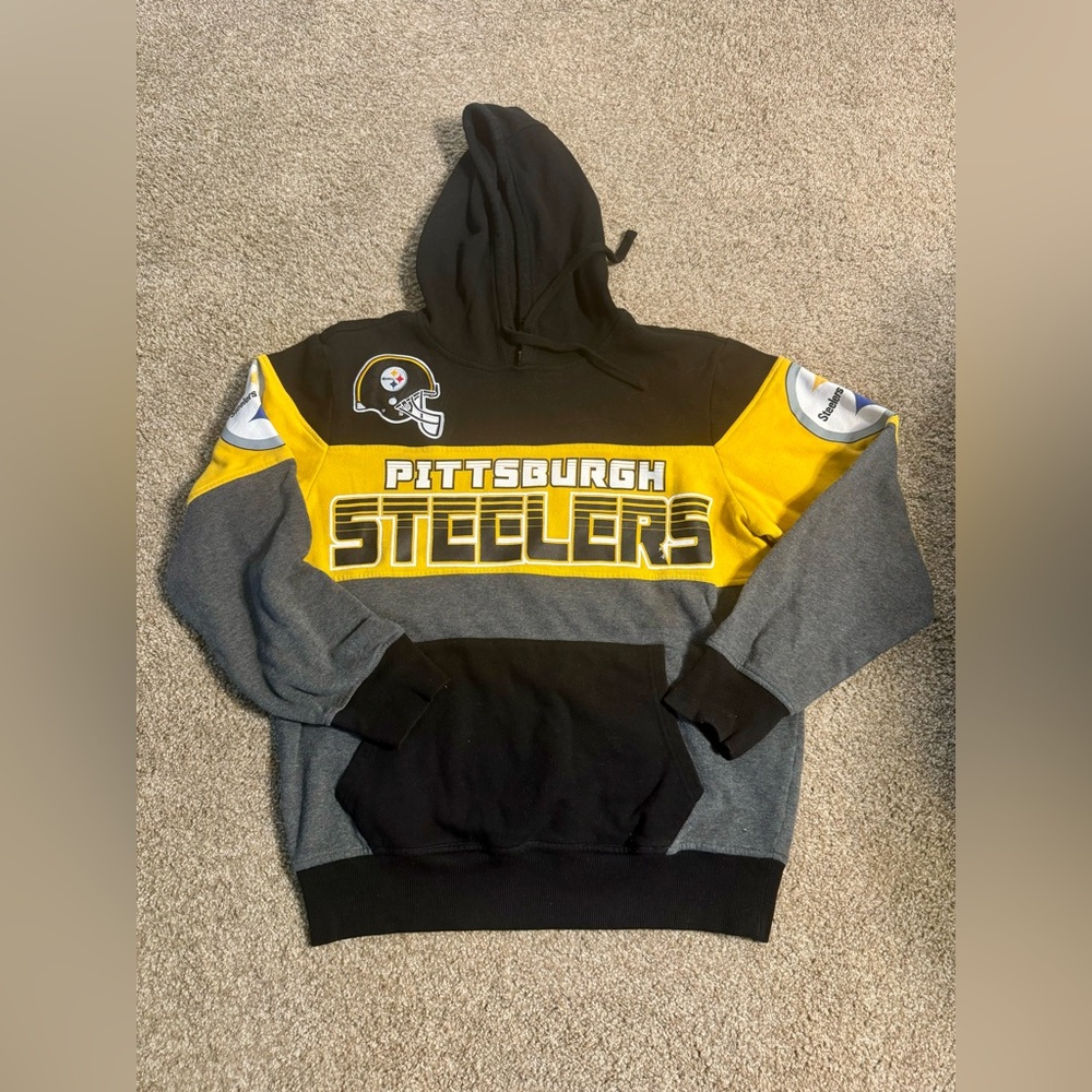 Pittsburgh Steelers Hoodie Mens Medium Hooded Pullover Sweatshirt By Hands High